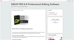 Desktop Screenshot of edius6.blogspot.com
