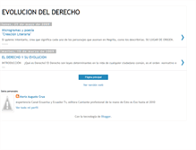 Tablet Screenshot of evoldelderecho.blogspot.com