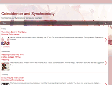 Tablet Screenshot of coincidenceandsynchronicity.blogspot.com