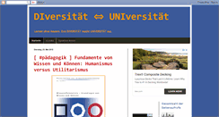 Desktop Screenshot of diversitaet.blogspot.com