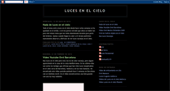 Desktop Screenshot of lucesnaranjasenelcielo.blogspot.com