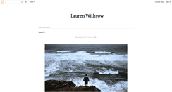 Desktop Screenshot of laurenwithrow.blogspot.com