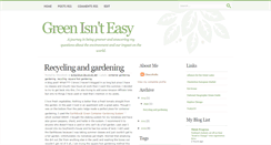 Desktop Screenshot of greenisnteasy.blogspot.com