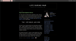 Desktop Screenshot of lifeduringwar.blogspot.com