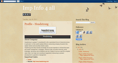 Desktop Screenshot of impinfo4all.blogspot.com