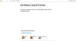 Desktop Screenshot of caribbeanislandcuisine.blogspot.com