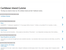 Tablet Screenshot of caribbeanislandcuisine.blogspot.com