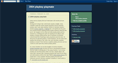 Desktop Screenshot of 2004-playboy-playmate.blogspot.com