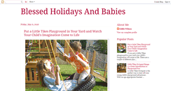 Desktop Screenshot of blessedholidaysandbabies.blogspot.com