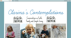 Desktop Screenshot of clarinascontemplations.blogspot.com