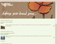 Tablet Screenshot of bloomingfootprint2.blogspot.com