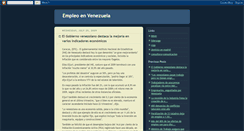 Desktop Screenshot of empleovenezuela.blogspot.com