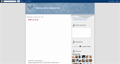 Desktop Screenshot of beingmalkovich.blogspot.com