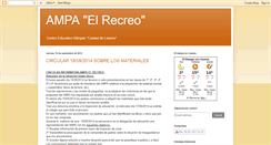 Desktop Screenshot of ampa-elrecreo.blogspot.com