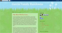 Desktop Screenshot of garciafamilyrundowns.blogspot.com
