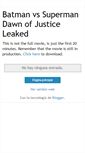 Mobile Screenshot of batmanvssupermanleaked.blogspot.com