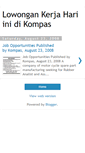 Mobile Screenshot of lowongankompas.blogspot.com