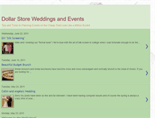 Tablet Screenshot of dollarstoreweddingsandevents.blogspot.com