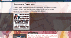 Desktop Screenshot of perishabledemocracy.blogspot.com