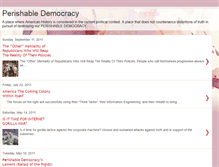 Tablet Screenshot of perishabledemocracy.blogspot.com