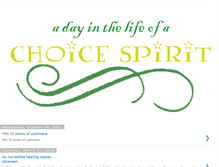 Tablet Screenshot of choicespirit.blogspot.com