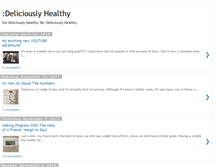 Tablet Screenshot of bedeliciouslyhealthy.blogspot.com