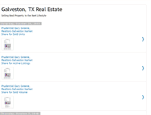 Tablet Screenshot of galvestontxrealestate.blogspot.com