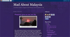 Desktop Screenshot of madaboutmalaysia.blogspot.com