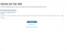 Tablet Screenshot of datingontheweb.blogspot.com