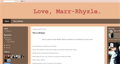 Desktop Screenshot of marr-rhyzle.blogspot.com