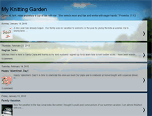 Tablet Screenshot of myknittinggarden.blogspot.com