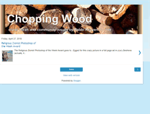 Tablet Screenshot of choppingwood.blogspot.com