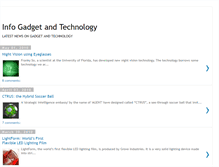 Tablet Screenshot of info-gadget-tech.blogspot.com