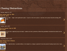 Tablet Screenshot of chasing-distractions.blogspot.com