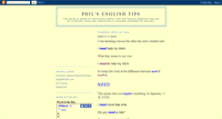 Desktop Screenshot of phils-english.blogspot.com