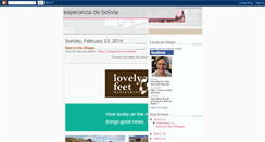 Desktop Screenshot of esperanzadebolivia.blogspot.com