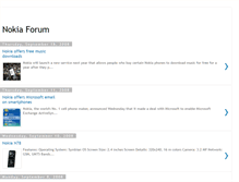 Tablet Screenshot of nokiaforums.blogspot.com
