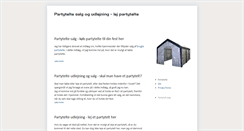 Desktop Screenshot of partytelt-salg.blogspot.com