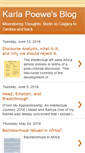 Mobile Screenshot of karlapoewesblog.blogspot.com