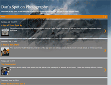 Tablet Screenshot of dansspotonphotography.blogspot.com