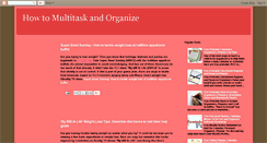 Desktop Screenshot of howtomultitask.blogspot.com