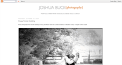 Desktop Screenshot of joshuabuckphotography.blogspot.com