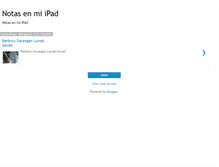 Tablet Screenshot of notasenmiipad.blogspot.com
