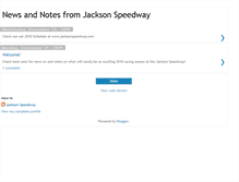 Tablet Screenshot of jacksonspeedway.blogspot.com