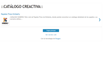 Tablet Screenshot of catalogocreactiva.blogspot.com