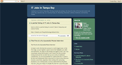 Desktop Screenshot of itjobsintampabay.blogspot.com