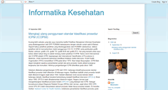 Desktop Screenshot of informatika-kesehatan.blogspot.com