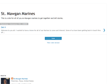 Tablet Screenshot of mawganmarines.blogspot.com