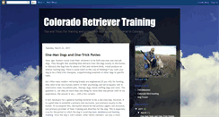 Desktop Screenshot of coloradoretrievertraining.blogspot.com