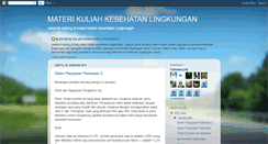 Desktop Screenshot of kesehatanlingkungansby.blogspot.com